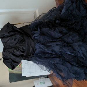 Vintage Strapless Black Dress